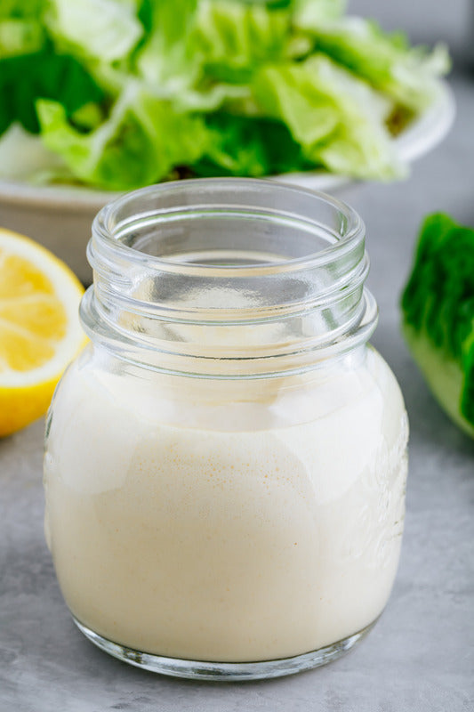Dressing für Salat selber machen French und American ohne Ei – Rezept