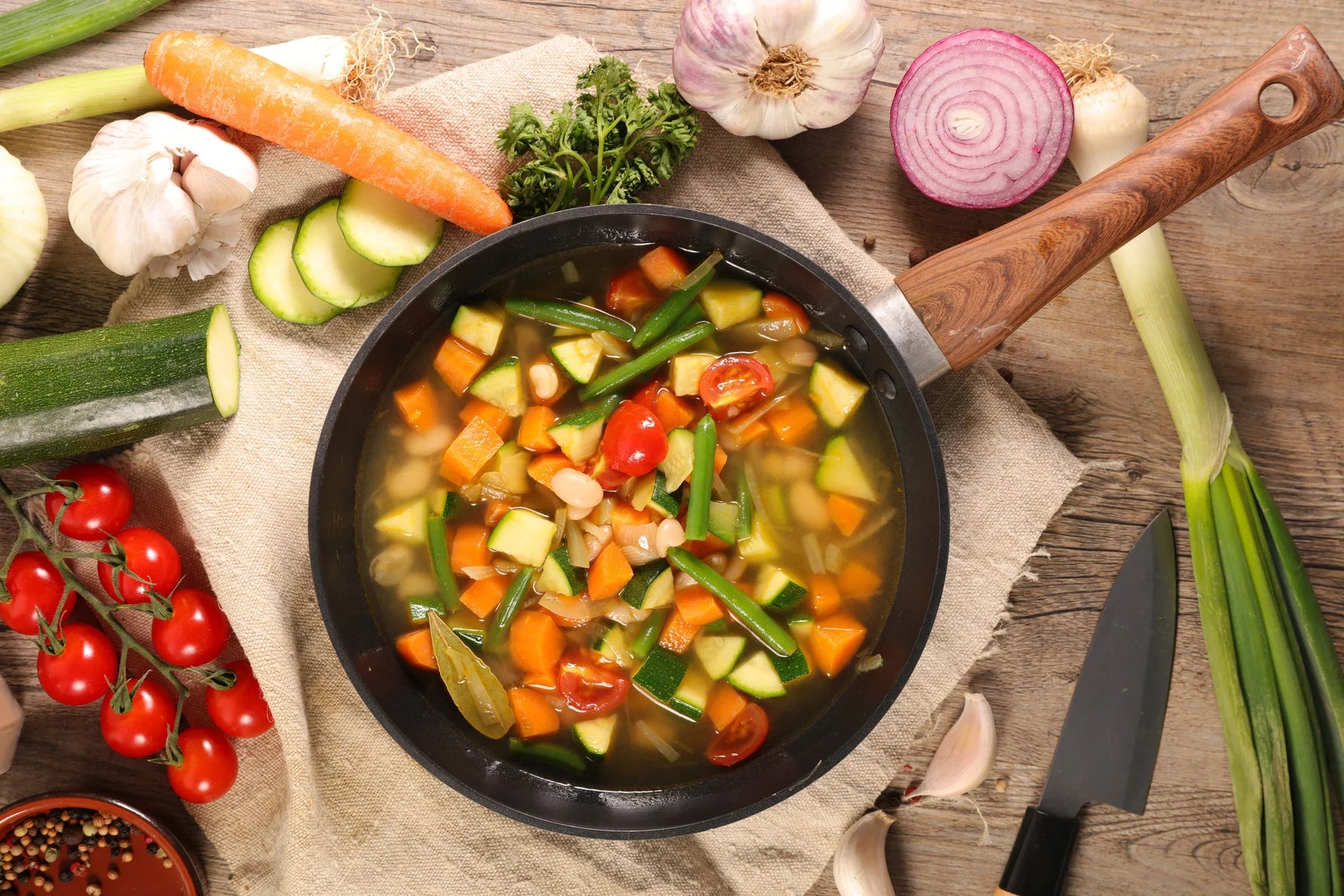 Diese einfache Gemüsesuppe ist ja wohl das ultimative Seelenfutter