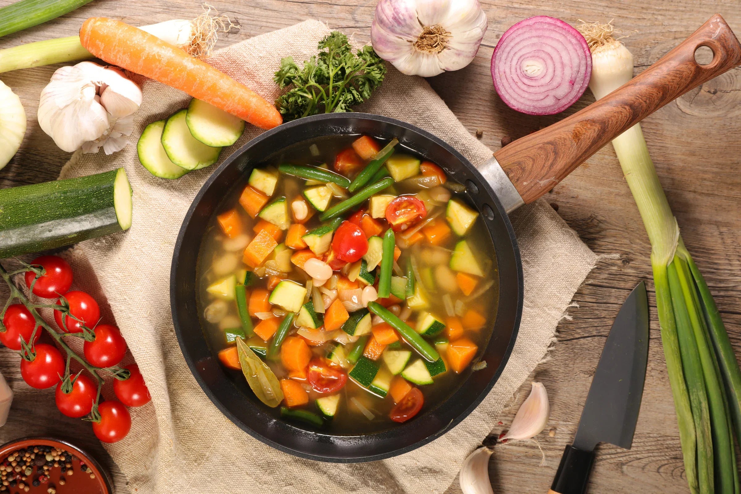 Diese einfache Gemüsesuppe ist ja wohl das ultimative Seelenfutter