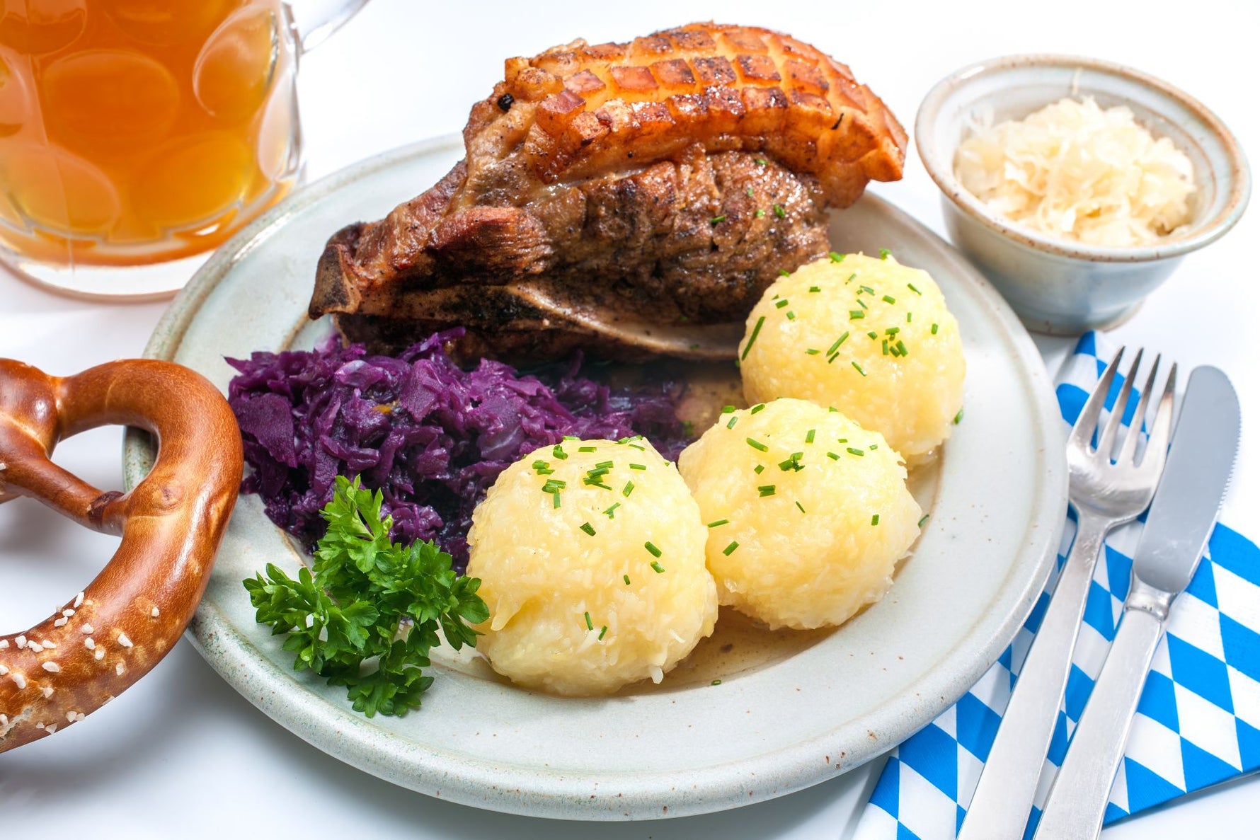 Kartoffelklöße halb und halb