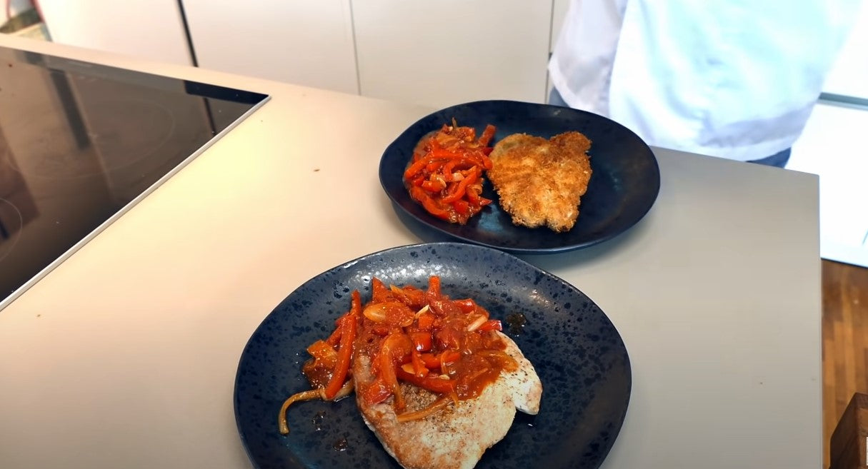 Schnitzel mit Paprikasoße
