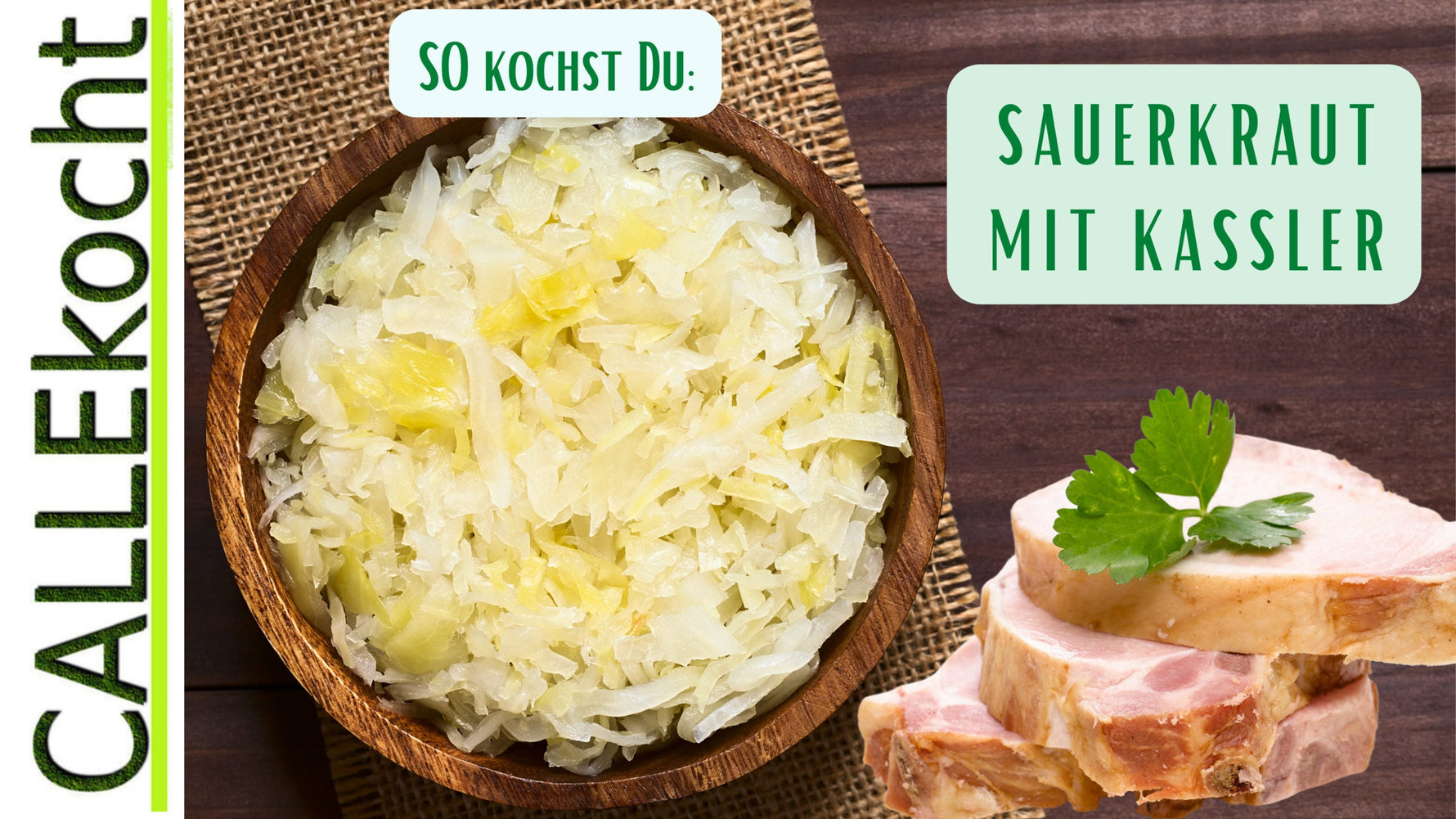 Auflauf von Kassler mit Sauerkraut und Kartoffeln