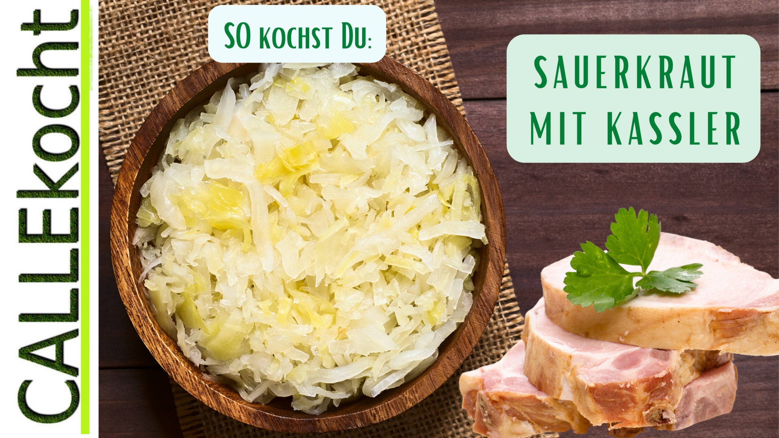 Auflauf von Kassler mit Sauerkraut und Kartoffeln