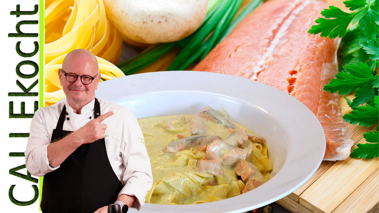 Pasta in Zitronen-Lachssoße