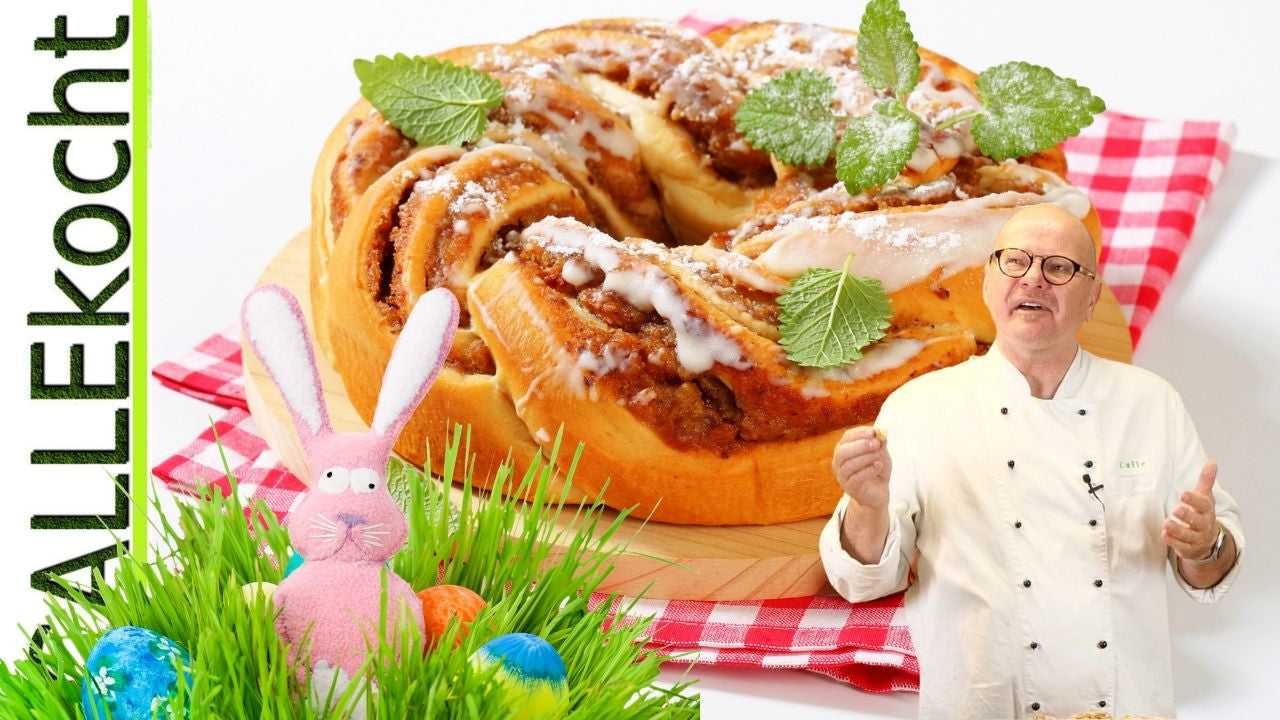Nusszopf – saftig mit Hefeteig backen und flechten