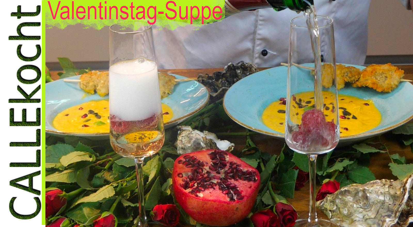 Möhrensuppe und gebackene Austern zum Valentinstag