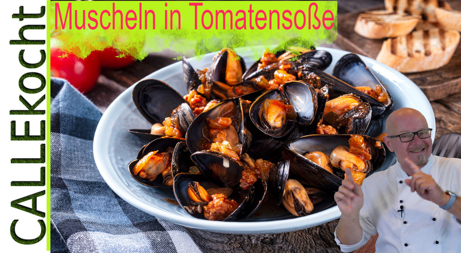 Muscheln in Tomatensoße
