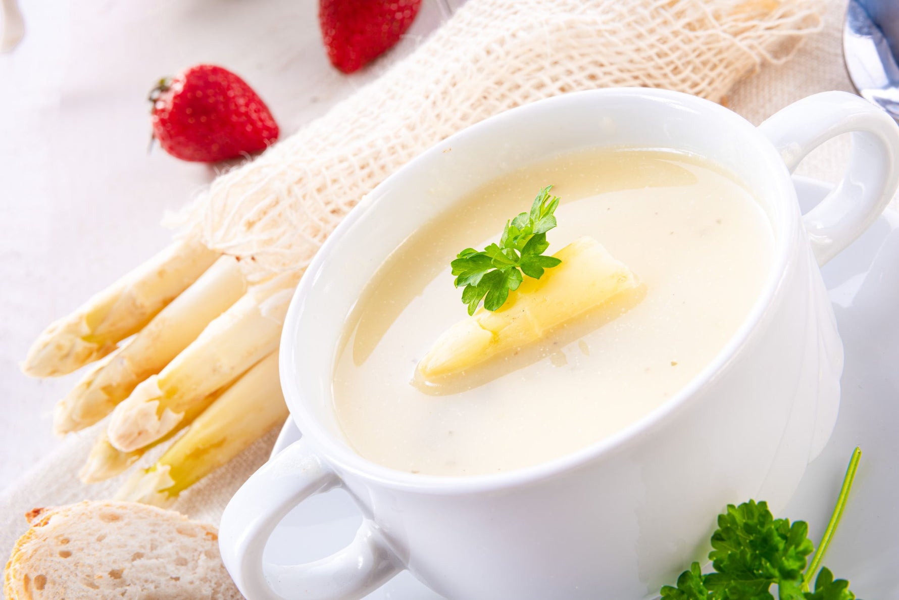 Spargelcremesuppe