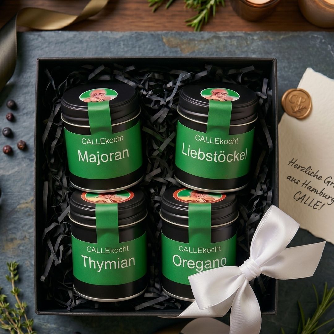 🌿 Klassische Kräuter Geschenkbox – Ein Garten voller Aromen in einer edlen Box!